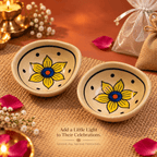 Ceramic Flower Diya