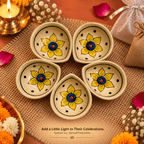 Ceramic Flower Diya