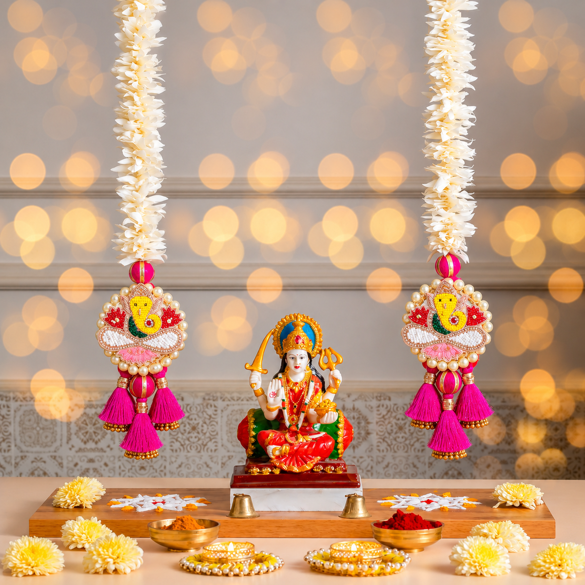 Handcrafted Ganesh Latkan Hanging for Door & Home Decoration