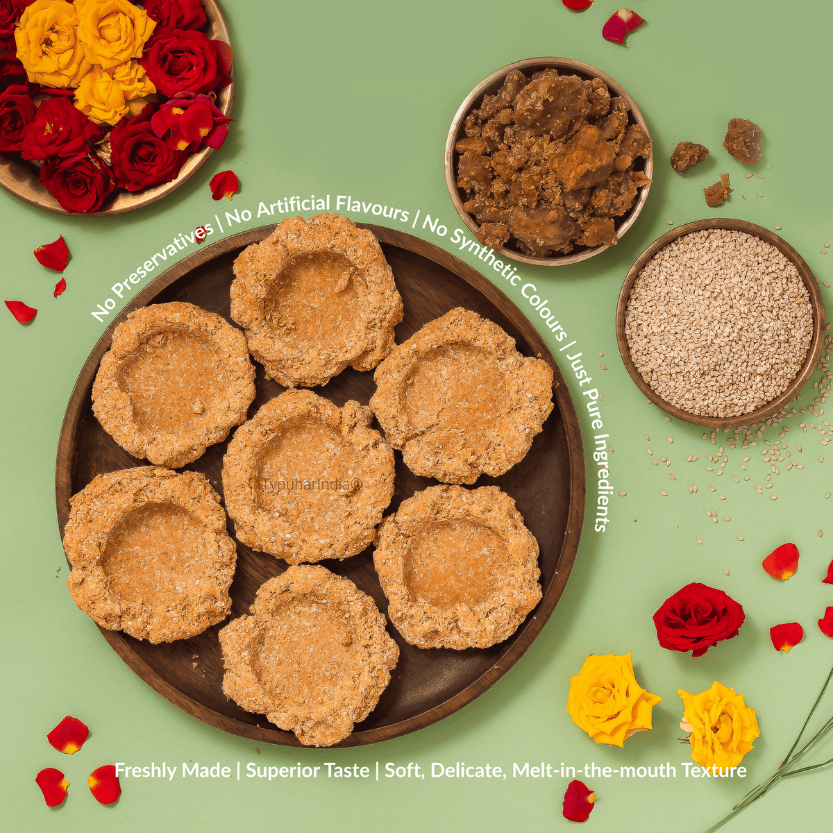 Sankranti Special Gur Tilkut from Gaya, Bihar – Authentic and Handcrafted Sesame & Jaggery Sweet | Gajak | Makar Sankranti Special