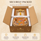 Kesari Gulabi Utsav Singhasan Chowki Makhar
