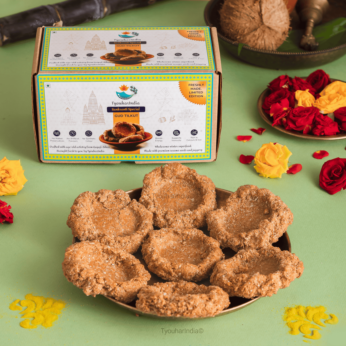 Sankranti Special Gur Tilkut from Gaya, Bihar – Authentic and Handcrafted Sesame & Jaggery Sweet | Gajak | Makar Sankranti Special