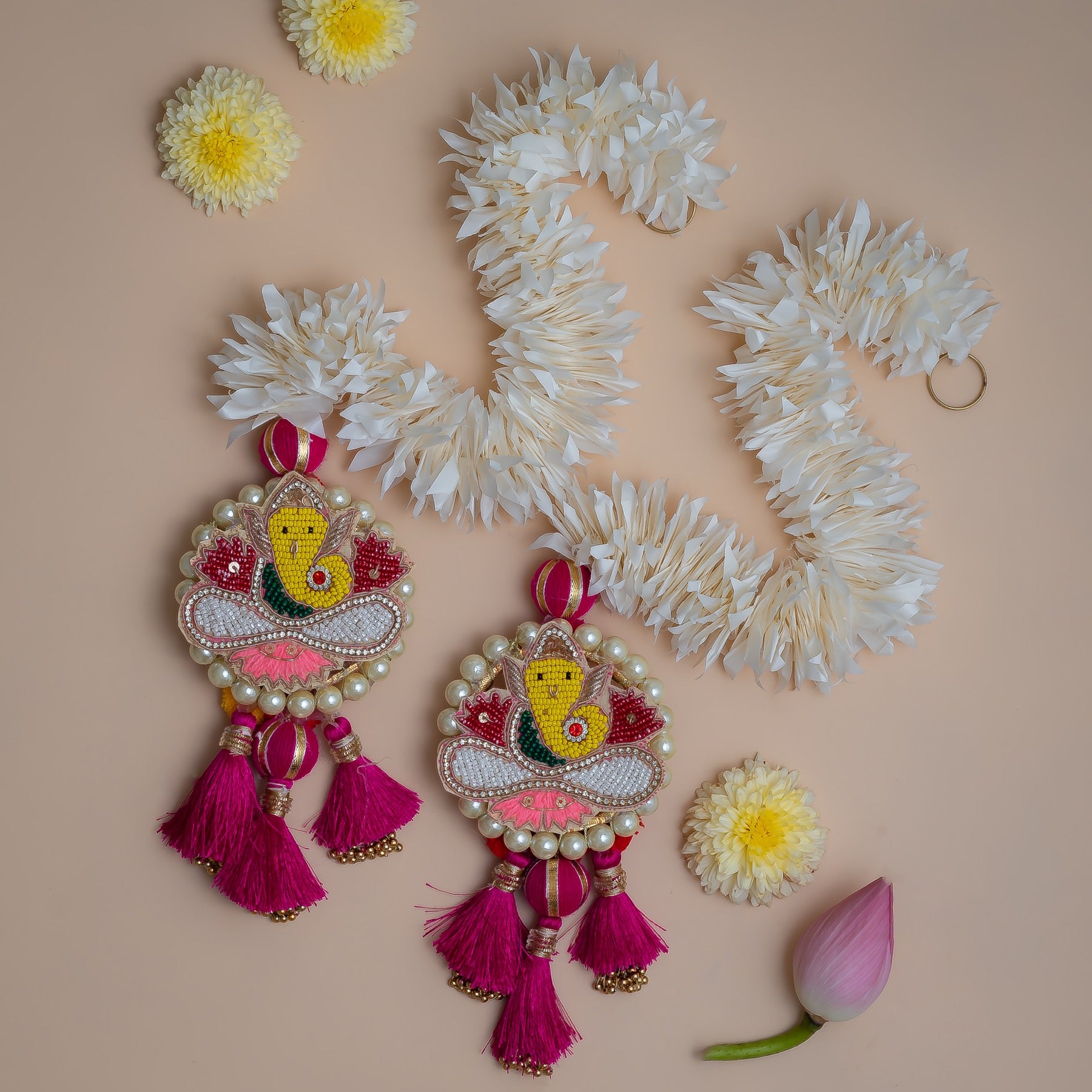 Handcrafted Ganesh Latkan Hanging for Door & Home Decoration