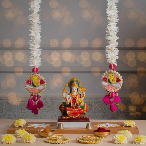 Handcrafted Ganesh Latkan Hanging for Door & Home Decoration