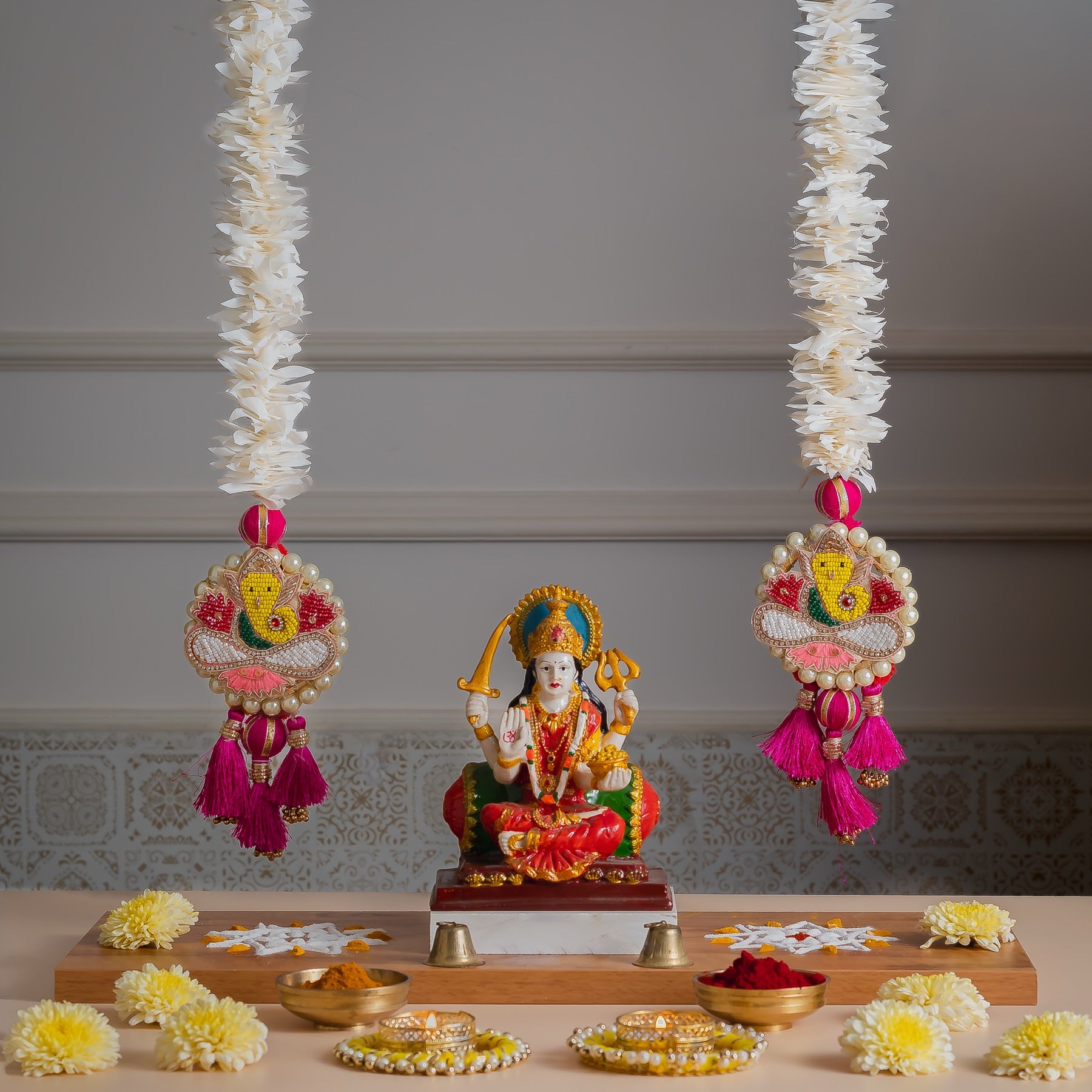 Handcrafted Ganesh Latkan Hanging for Door & Home Decoration