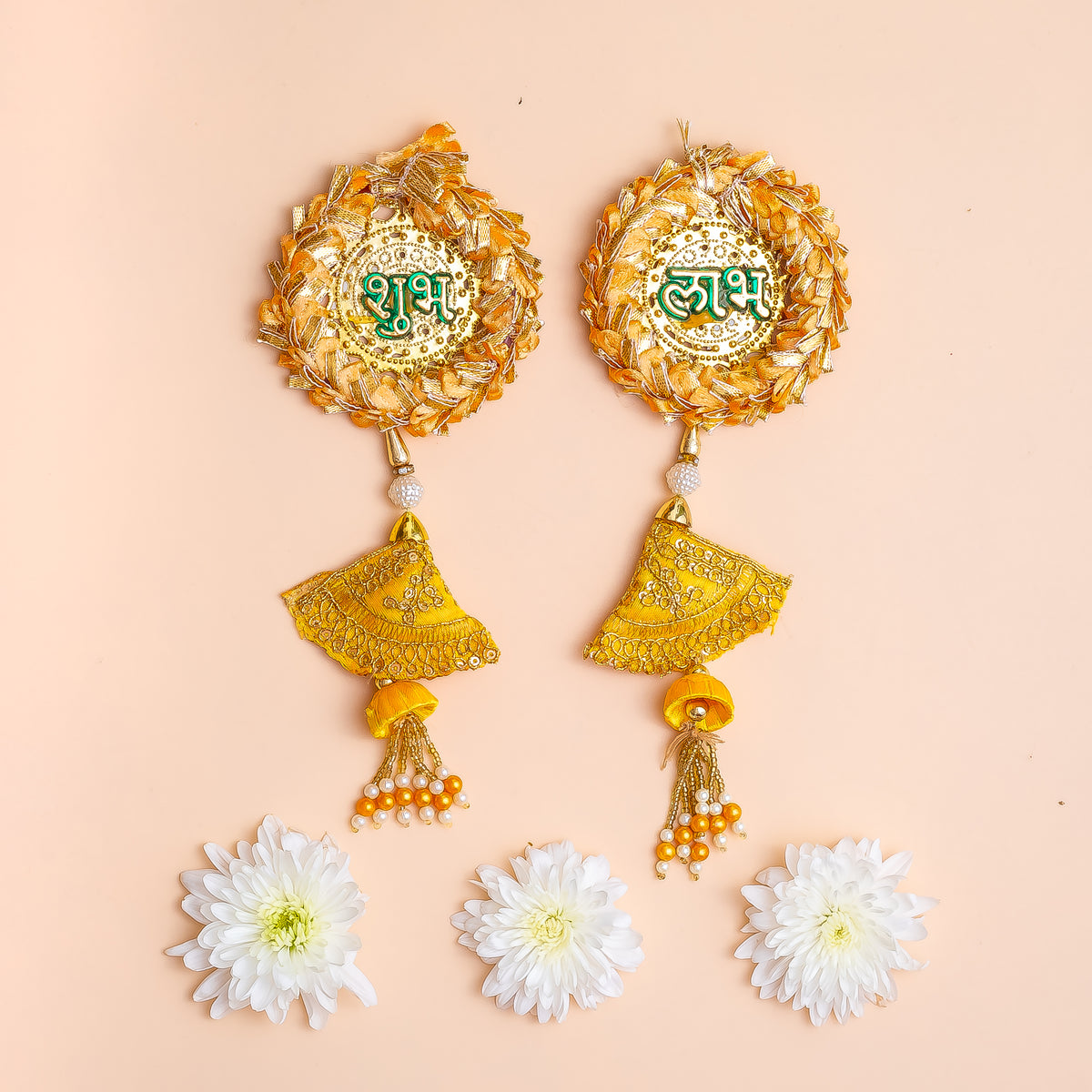 Traditional Shubh Labh Hanging with Decorative Tassels