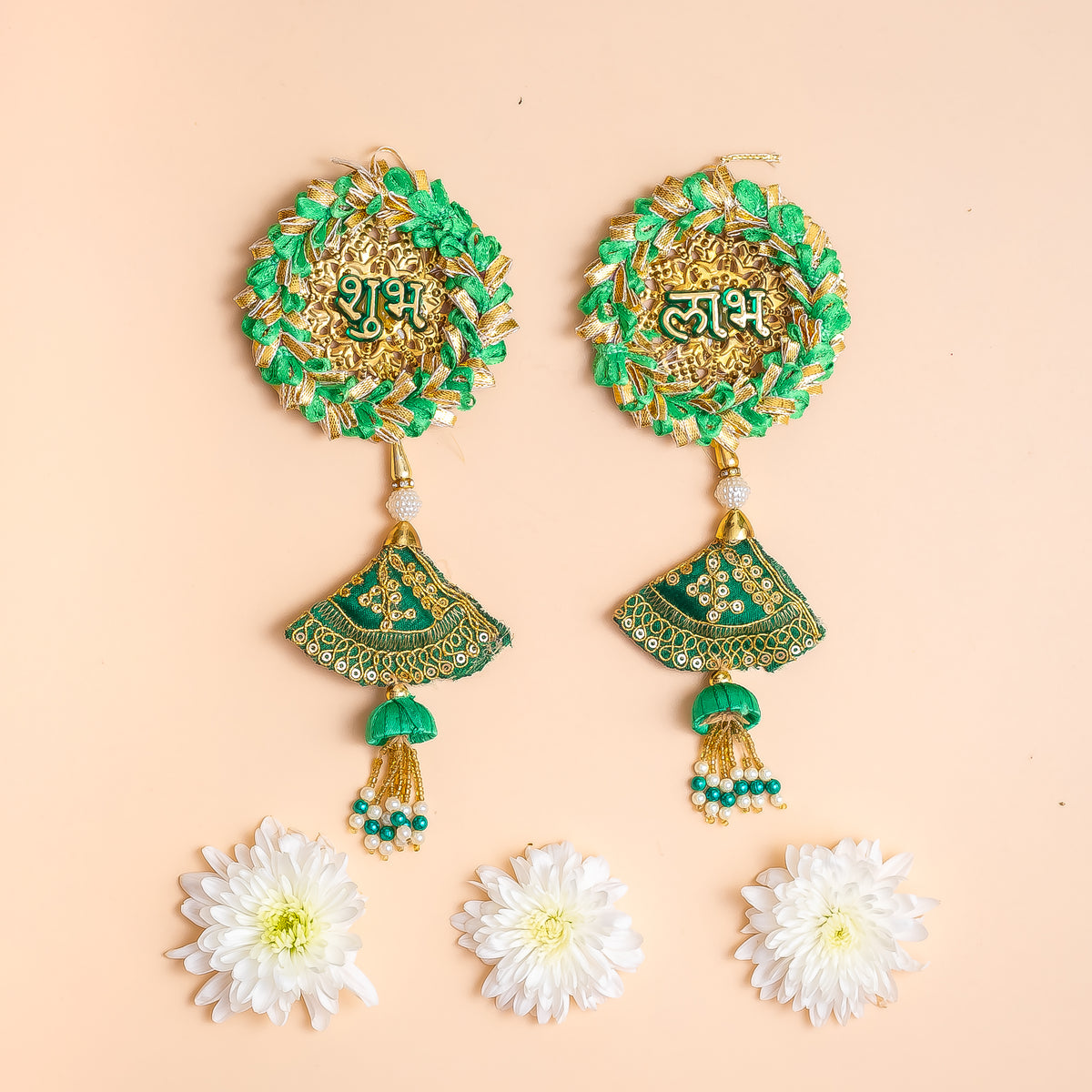 Traditional Shubh Labh Hanging with Decorative Tassels