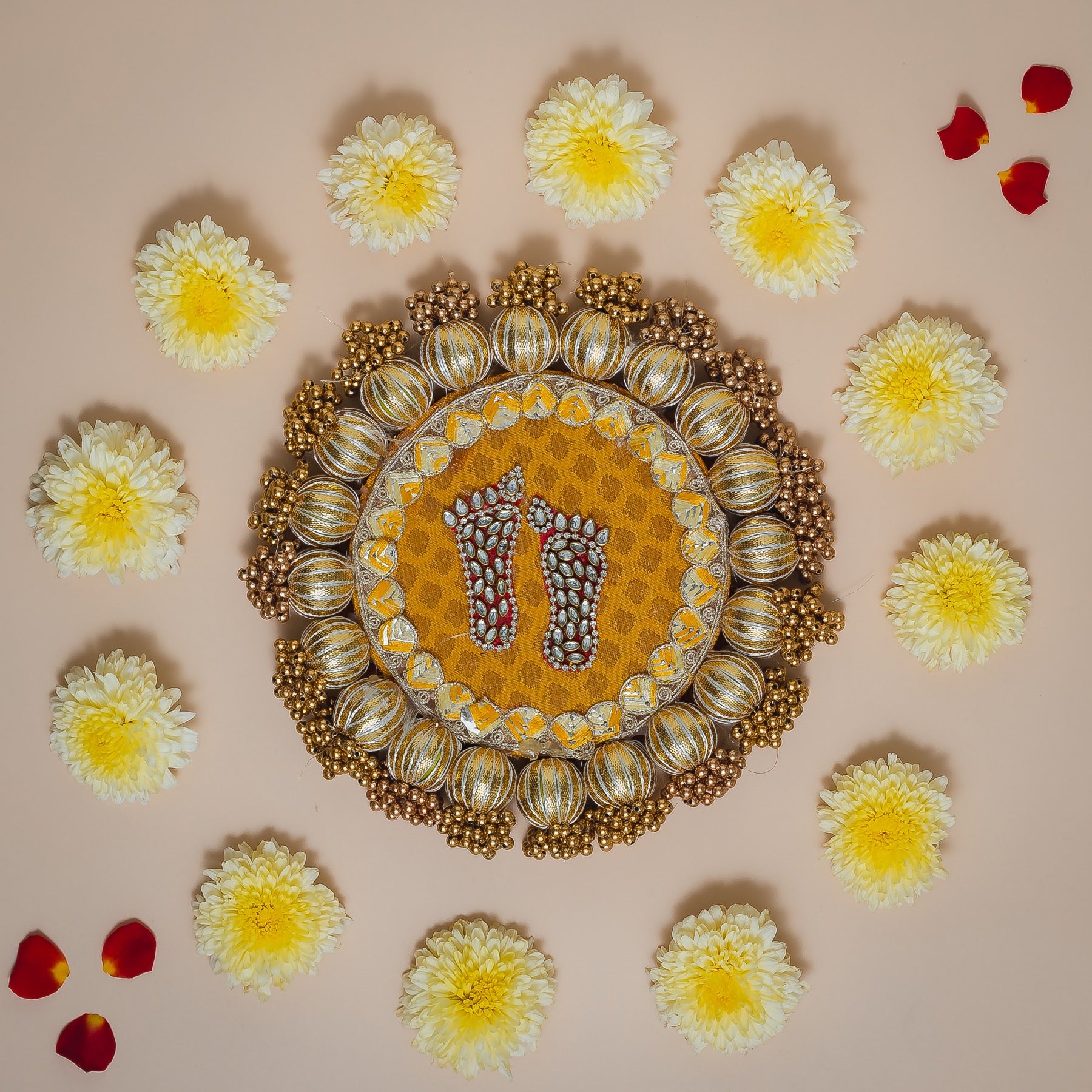 Handcrafted Lakshmi Charan Mat
