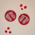 Handcrafted Lakshmi Charan with Kundan Stones-Set of 2