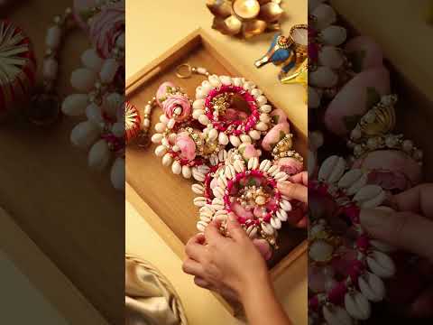 Handcrafted Pink Floral & Kodi Shell Toran