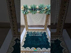 Ivory Pink Bloom Singhasan Chowki Makhar
