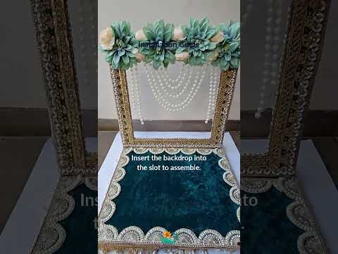 Ivory Pink Bloom Singhasan Chowki Makhar