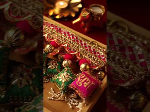 Handcrafted Multicolor Fabric Embroidered Shubh Labh Toran with Gota Patti Work